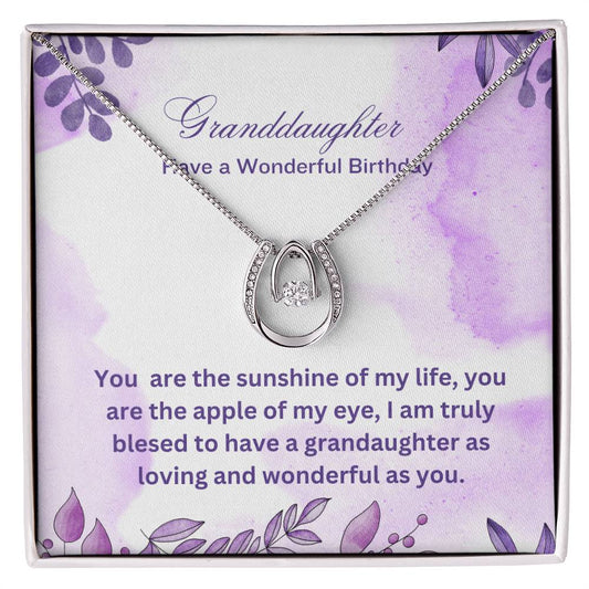 Granddaughter Necklace with All My Love